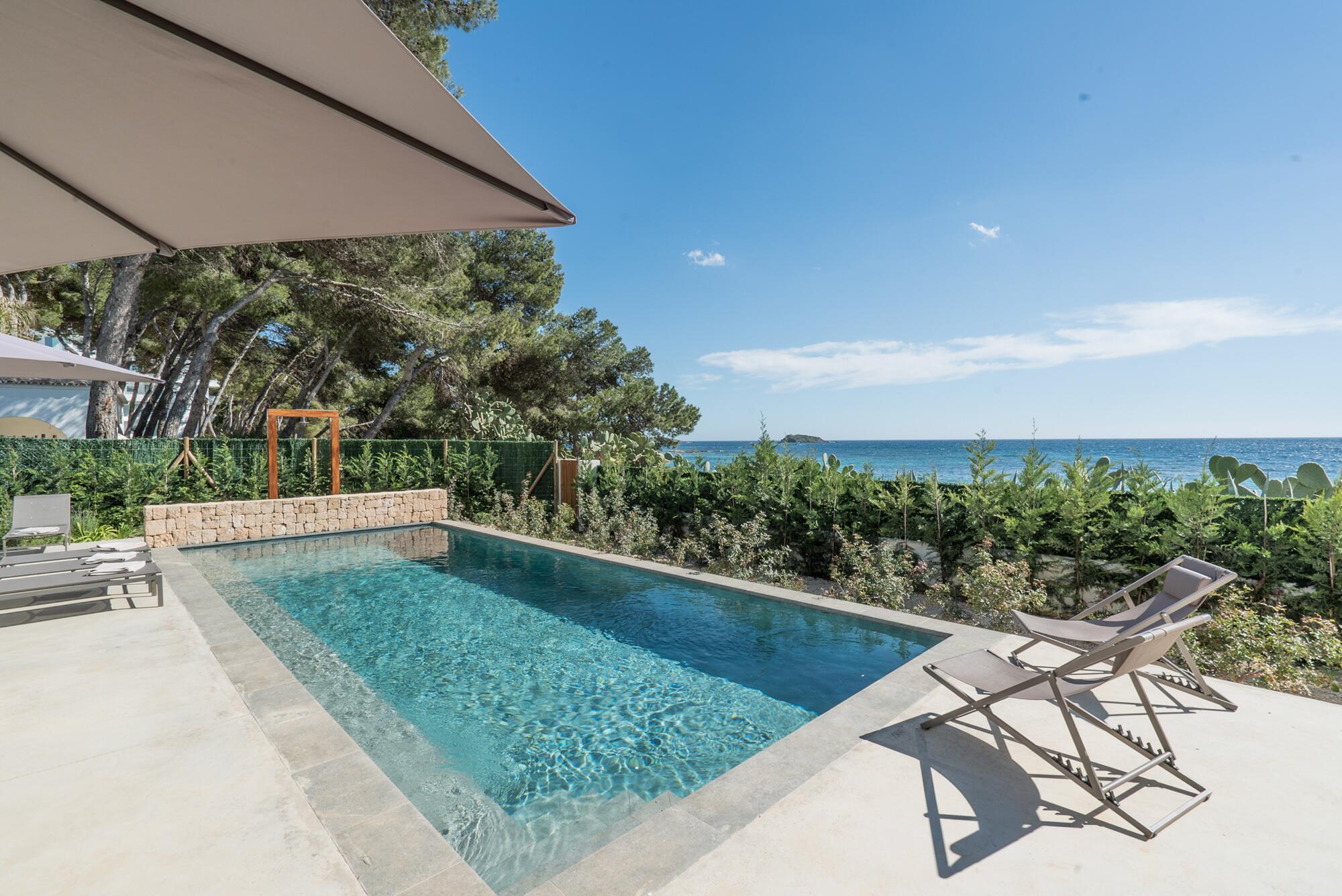 Ibiza property with pool and sea view