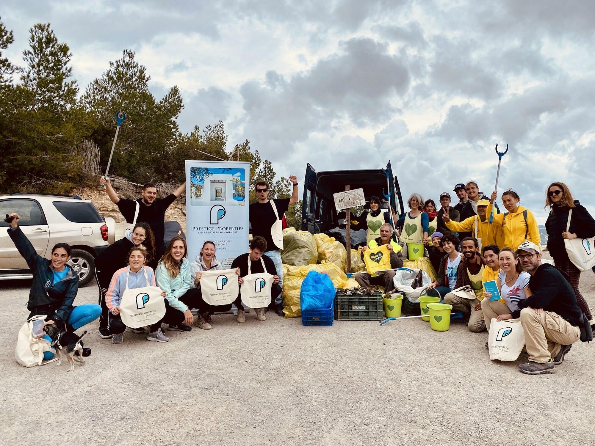 European Week for Waste Reduction (EWWR) - Prestige Properties beach clean up 2021