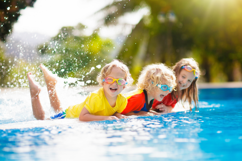 Family enjoying a summer villa stay in Ibiza